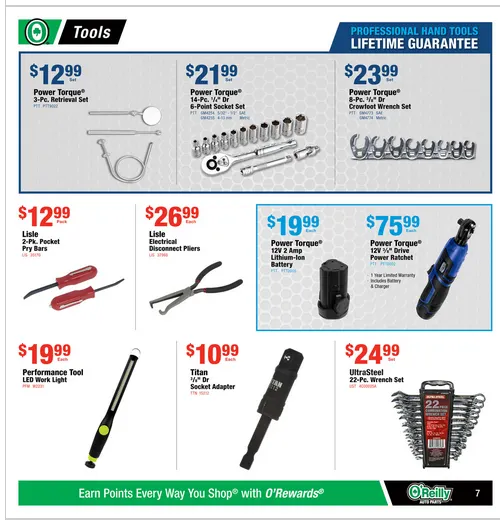 Weekly ad O'Reilly Auto Parts Sales from December 31 to January 27 2026 - Page 7
