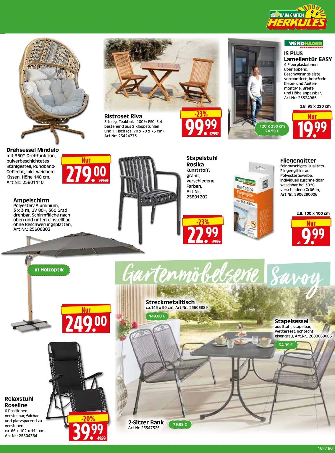 Herkules Baumarkt Prospekte von 13. April bis 18. April 2026 - Prospekt seite 7