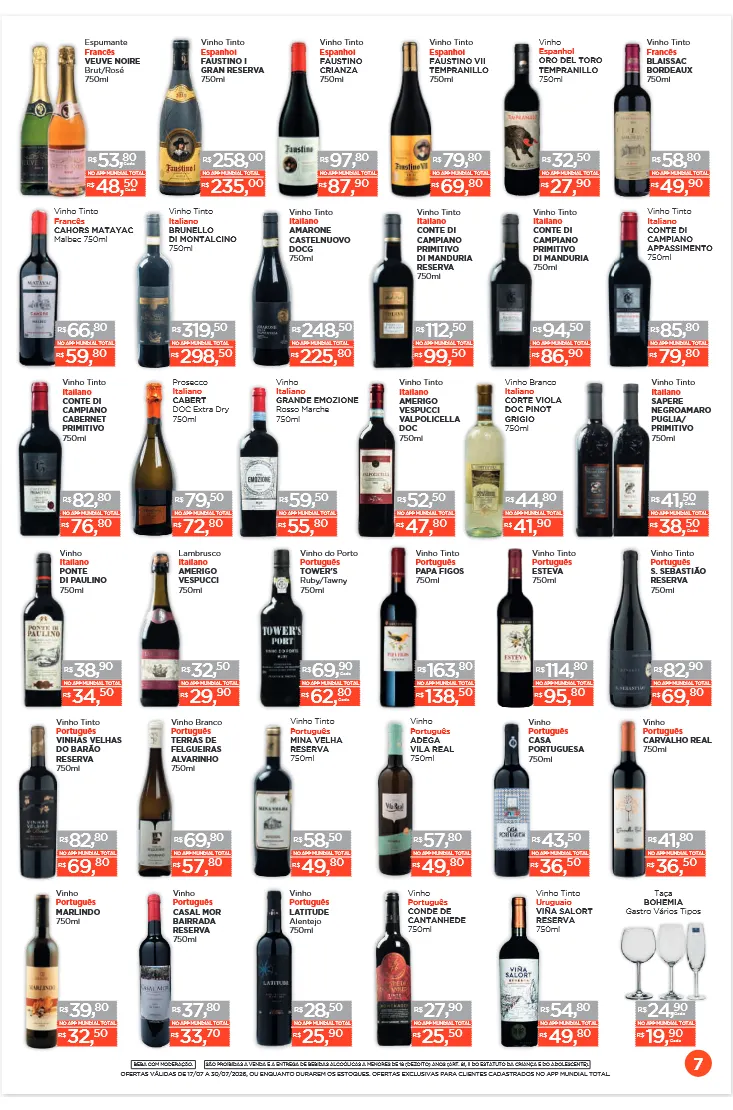 Encarte de Folhetos Supermercados Mundial 17 de julho até 30 de julho 2026 - Pagina 7