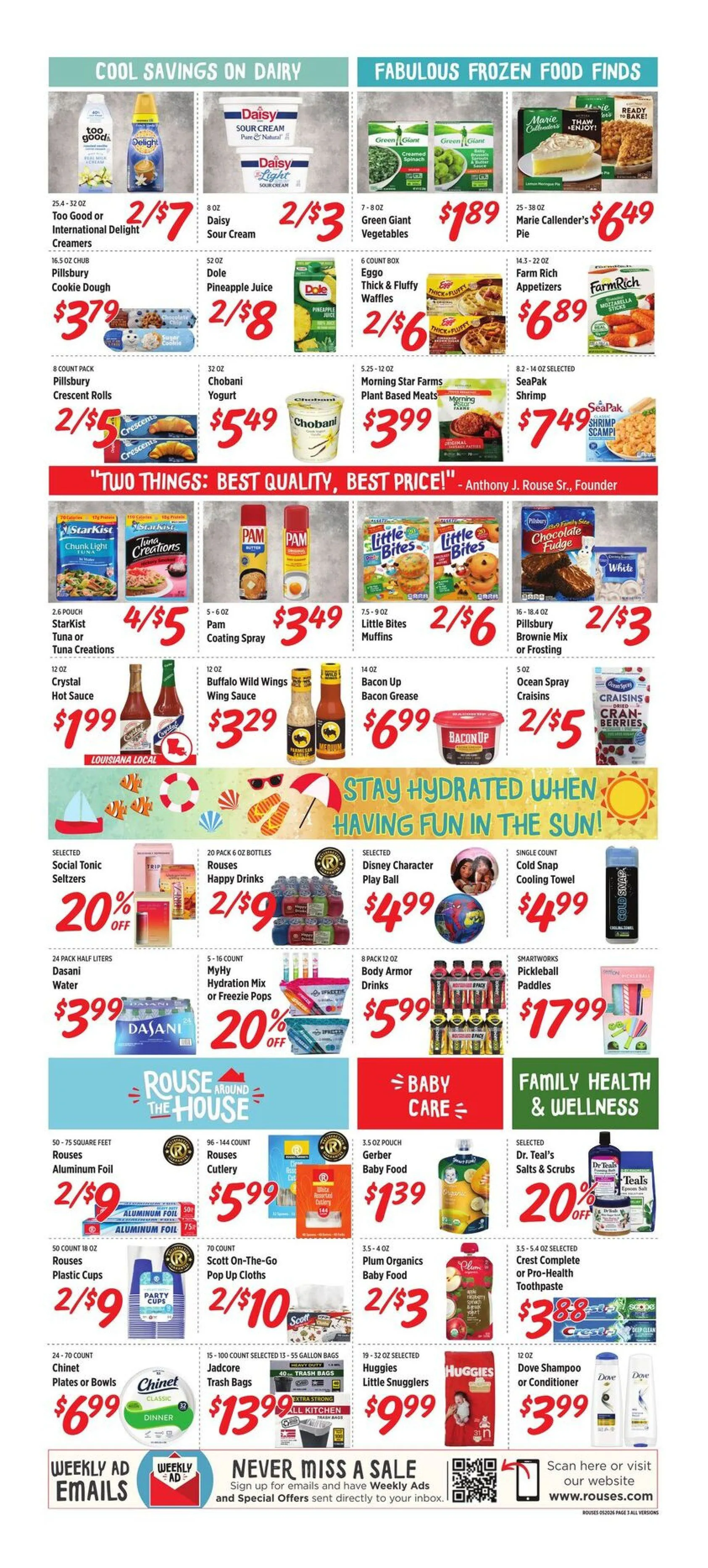 Weekly promotion Rouses Markets Sales spanning from May 20 to May 27 2026 - Page 7 for Catalogue 365