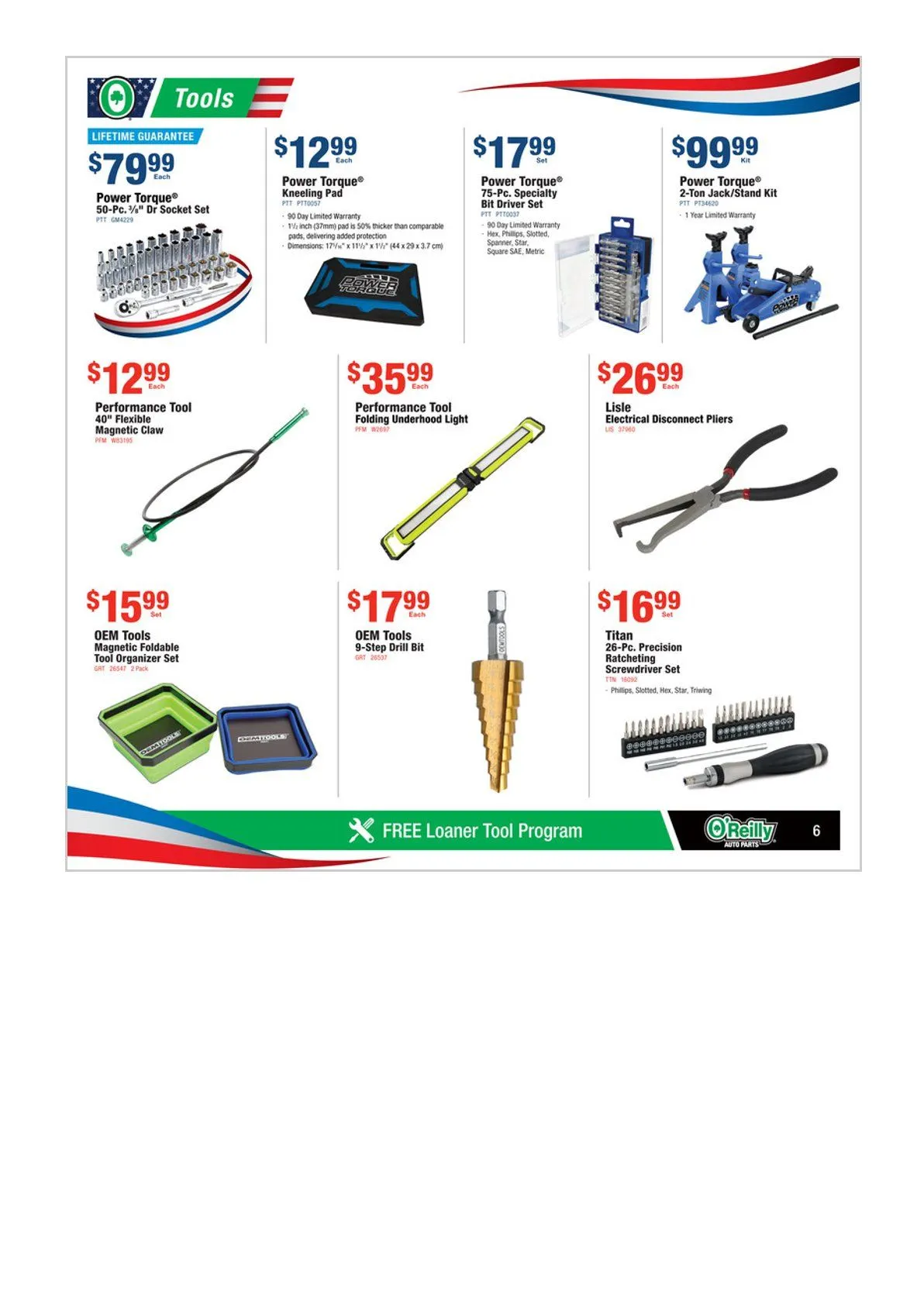 Weekly ad O'Reilly Auto Parts Sales from June 24 to July 20 2026 - Page 6
