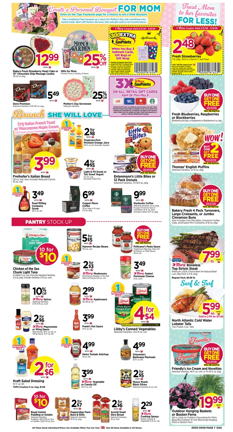 Weekly promotion Tops Friendly Markets Sales spanning from May 3 to May 9 2026 - Page 7 for Catalogue 365
