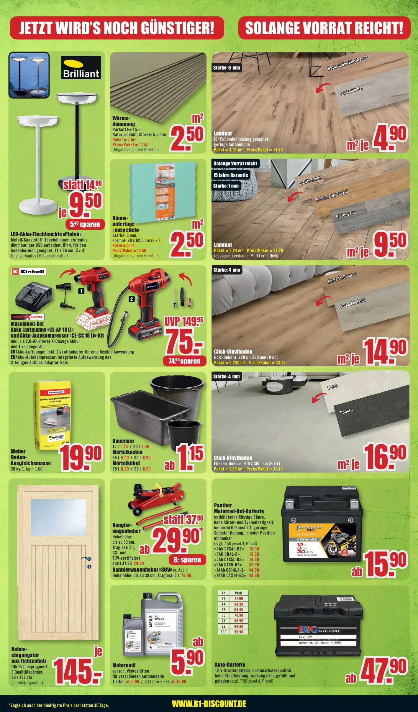 B1 Discount Baumarkt Prospekte von 26. April bis 5. Mai 2025 - Prospekt seite 7
