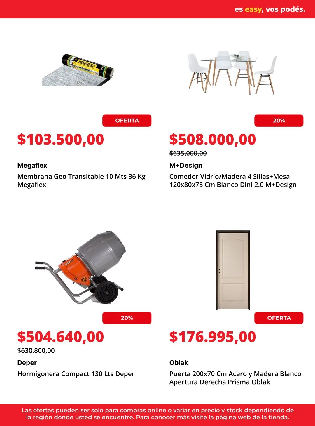 Ofertas de  Easy Ofertas 23 de junio al 7 de julio 2026 - Página 6 del catálogo