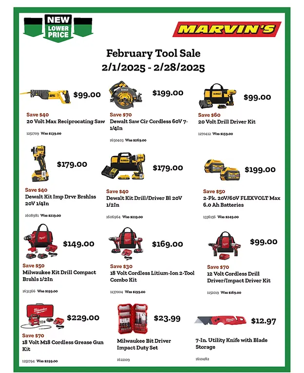 Weekly ad Marvin's Deals from February 12 to February 28 2025 - Page 