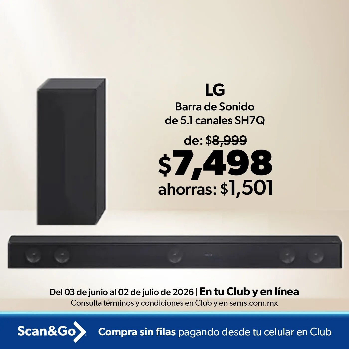 Catálogo de ofertas de Sam's Club 3 de junio al 2 de julio 2026 - Pagina 1