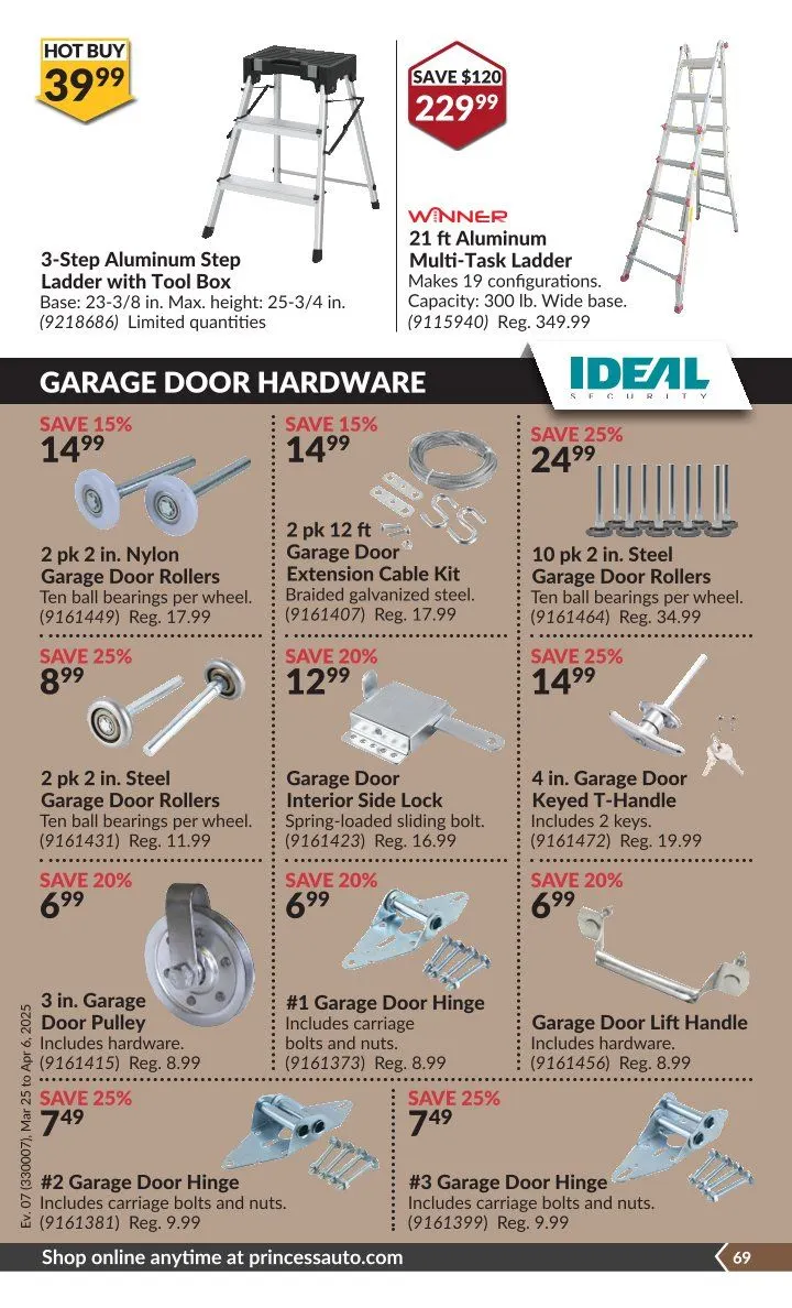 Princess Auto Sales from March 25 to April 6 2025 - flyer page 97