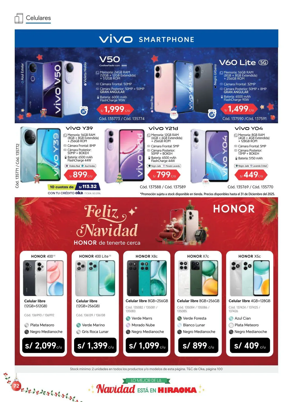 Catalogo de Hiraoka Ofertas 9 de diciembre al 31 de diciembre 2025 - Pag 72