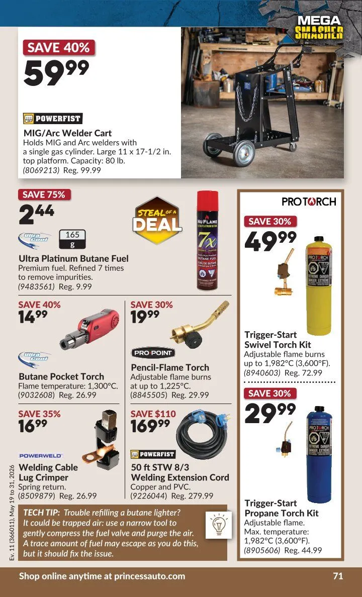 Princess Auto flyers from May 19 to May 31 2026 - flyer page 74