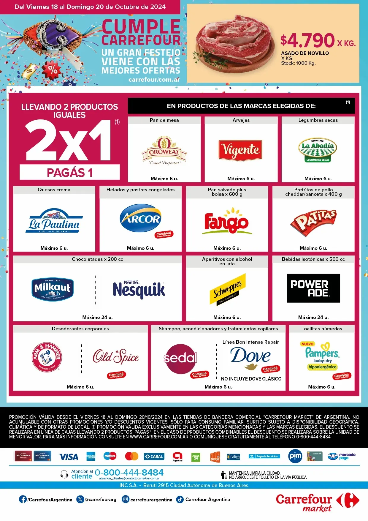 Ofertas de Carrefour Fin de Semana Market 18 de octubre al 20 de octubre 2024 - Página 1 del catálogo