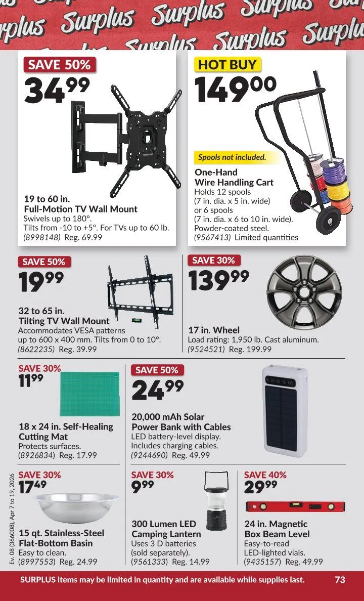 Princess Auto Sales from April 7 to April 19 2026 - flyer page 80