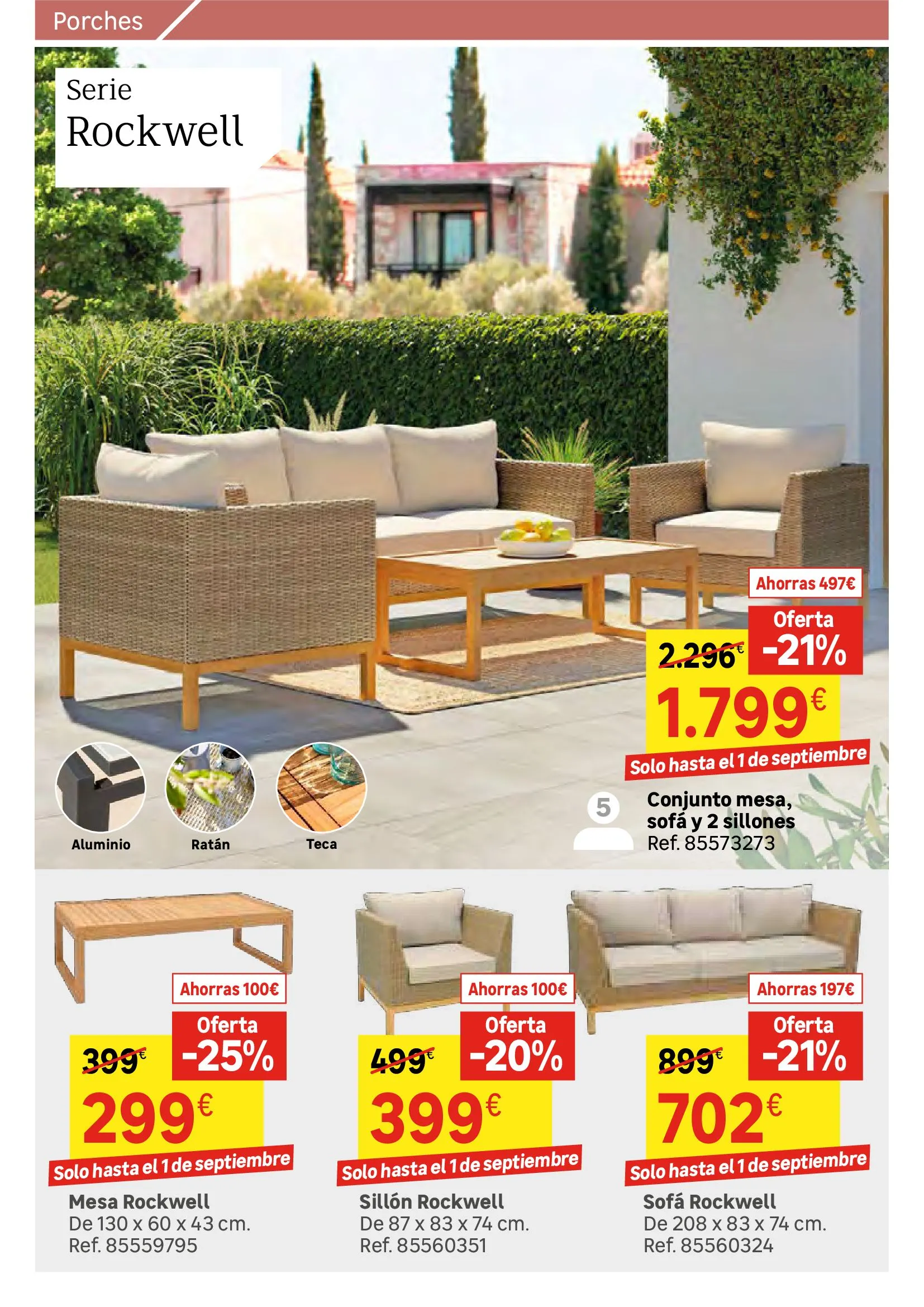 Catálogo de Colección Exterior - Rebajas en Leroy Merlin 1 de julio al 31 de julio 2024 - Página 134