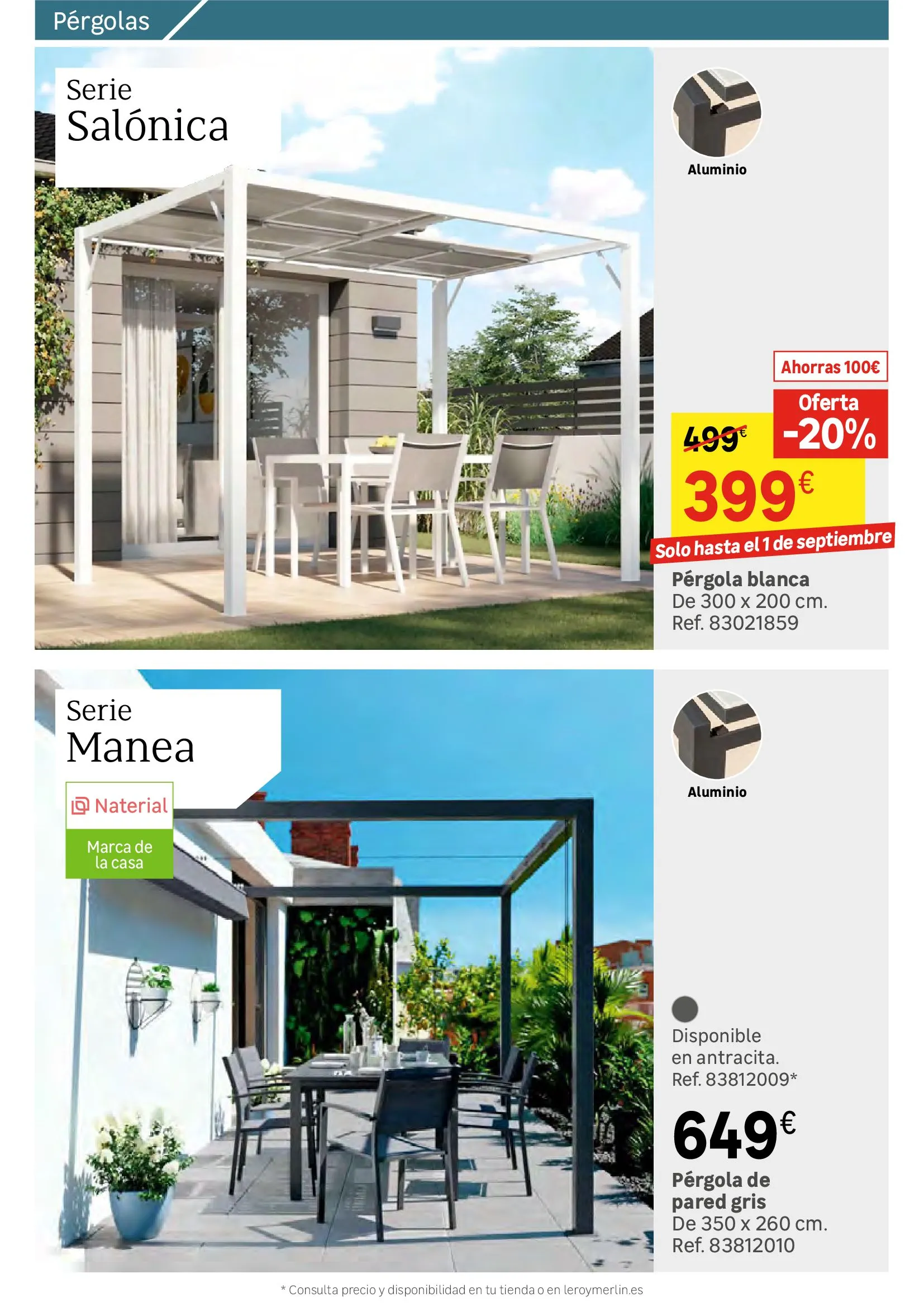 Catálogo de Colección Exterior - Rebajas en Leroy Merlin 1 de julio al 31 de julio 2024 - Página 76