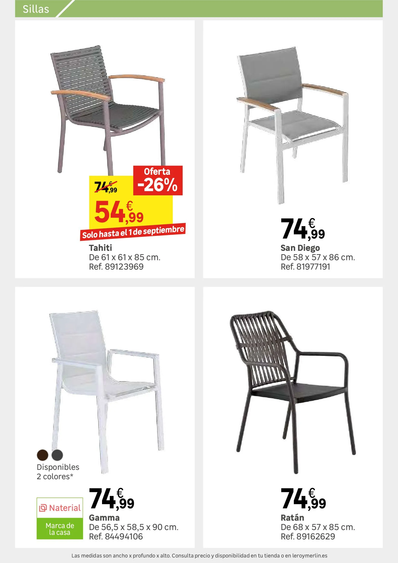 Catálogo de Colección Exterior - Rebajas en Leroy Merlin 1 de julio al 31 de julio 2024 - Página 8