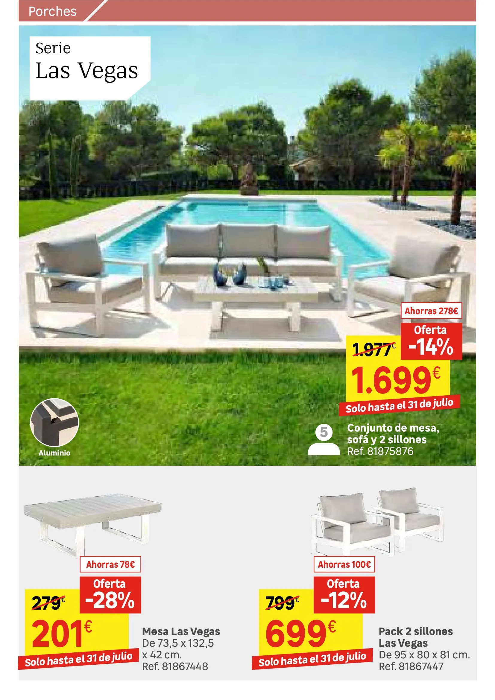 Catálogo de Colección Exterior - Rebajas en Leroy Merlin 1 de julio al 31 de julio 2024 - Página 166