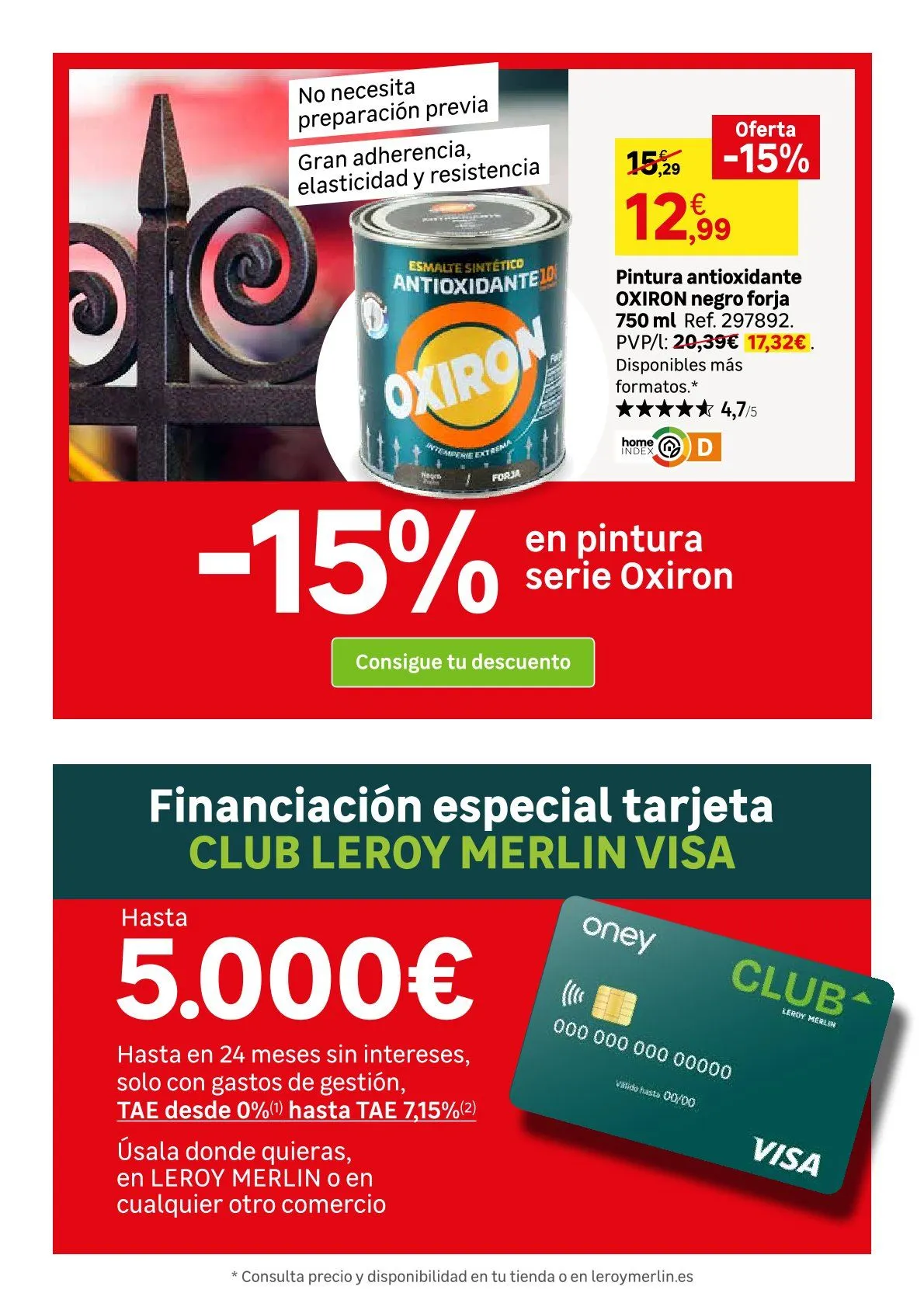 Catálogo de Leroy Merlin Ofertas 26 de mayo al 22 de junio 2026 - Página 77