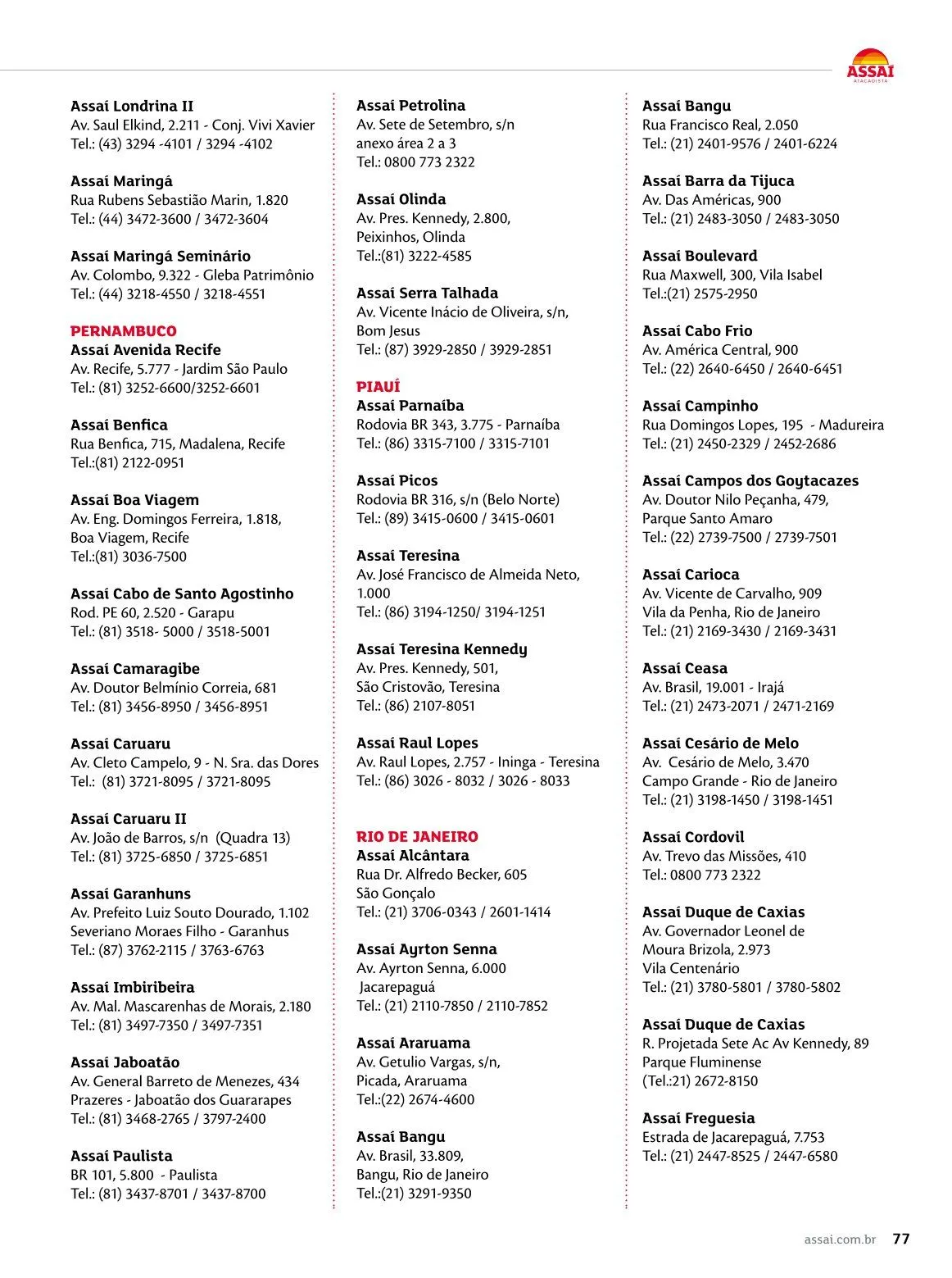 Encarte de Assaí Atacadista 1 de janeiro até 31 de janeiro 2025 - Pagina 77