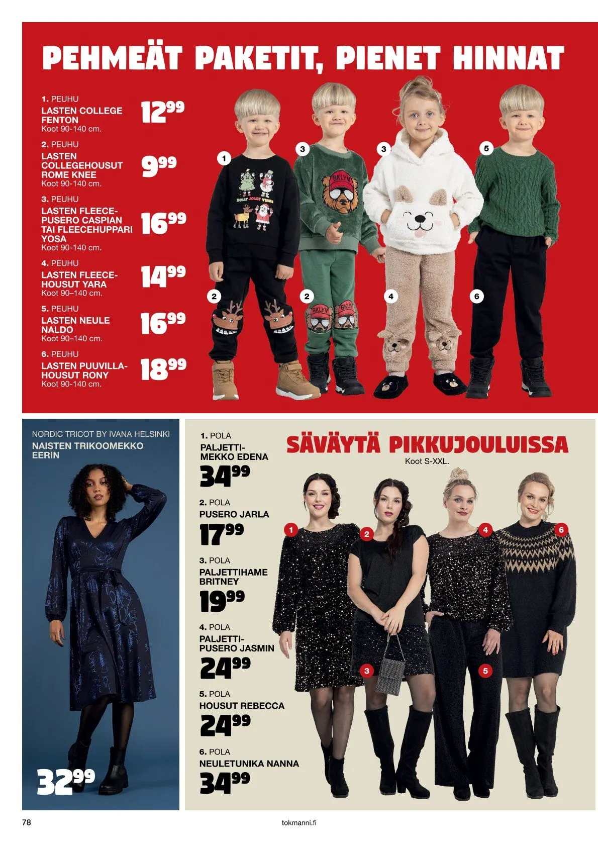  Tokmanni Tarjoukset voimassa alkaen 28. marraskuuta - 24. joulukuuta 2025 - Tarjouslehti sivu 78