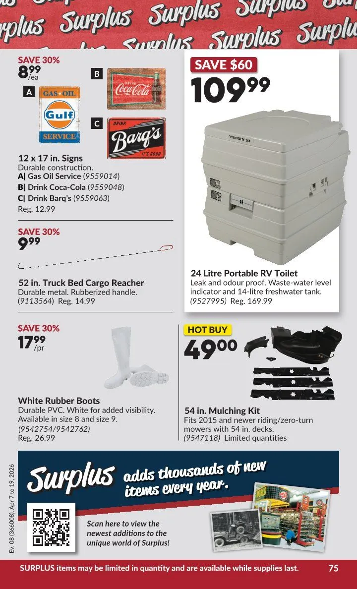 Princess Auto Sales from April 7 to April 19 2026 - flyer page 83