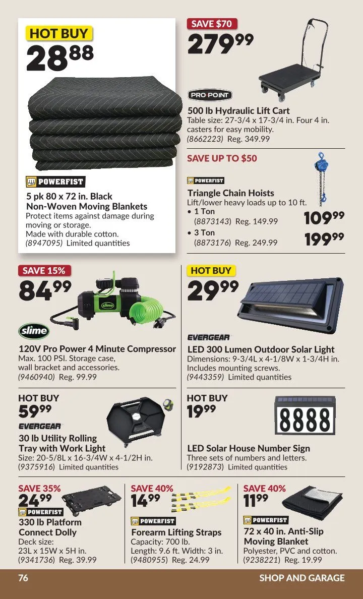 Princess Auto Sales from April 7 to April 19 2026 - flyer page 84