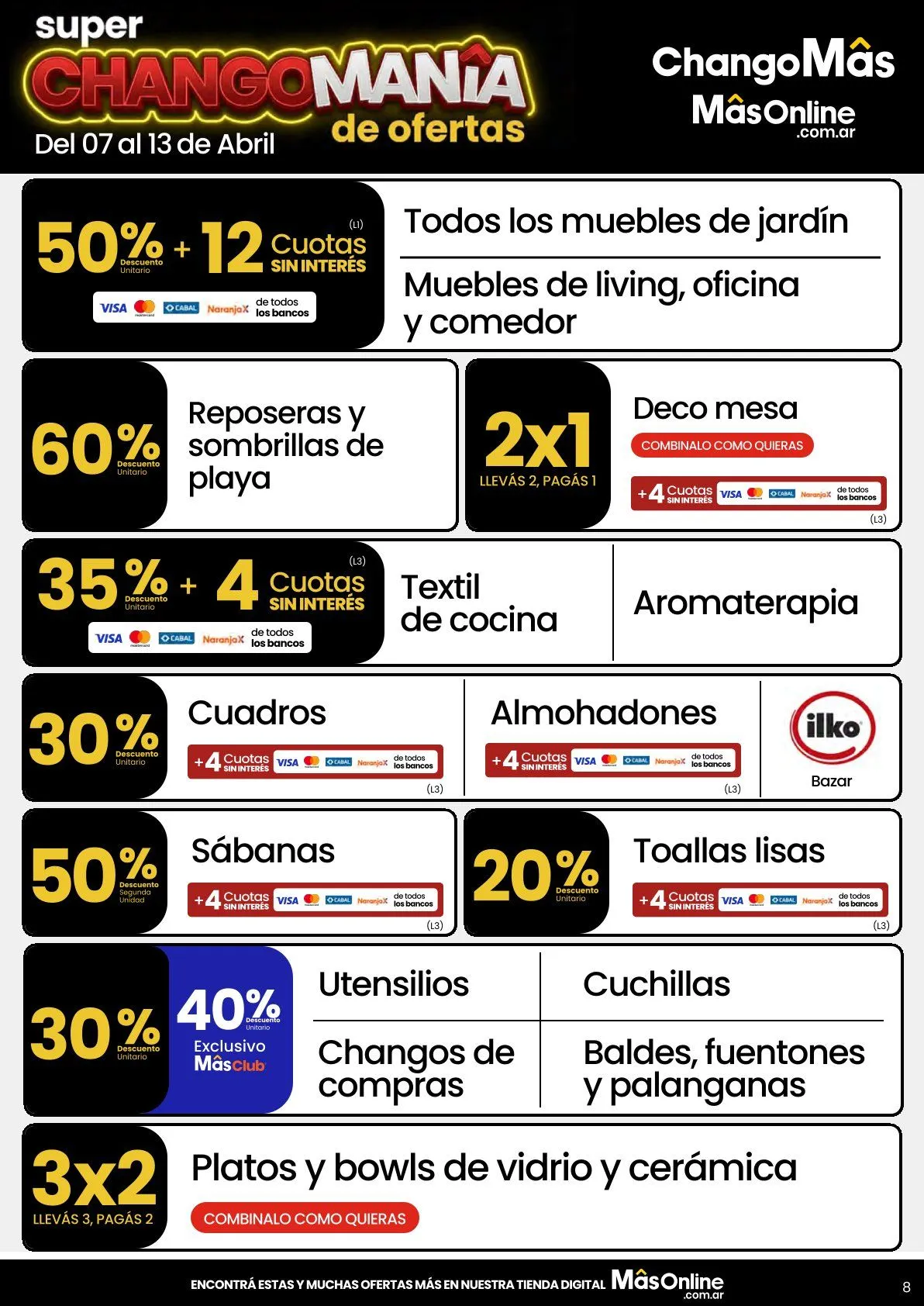 Ofertas de Changomas  Ofertas 7 de abril al 13 de abril 2026 - Página 8 del catálogo