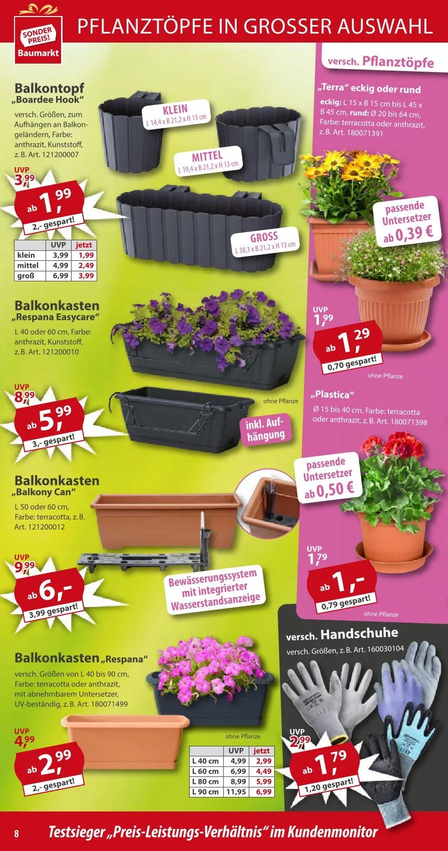 Sonderpreis-Baumarkt Prospekt von 26. April bis 2. Mai 2025 - Prospekt seite 8