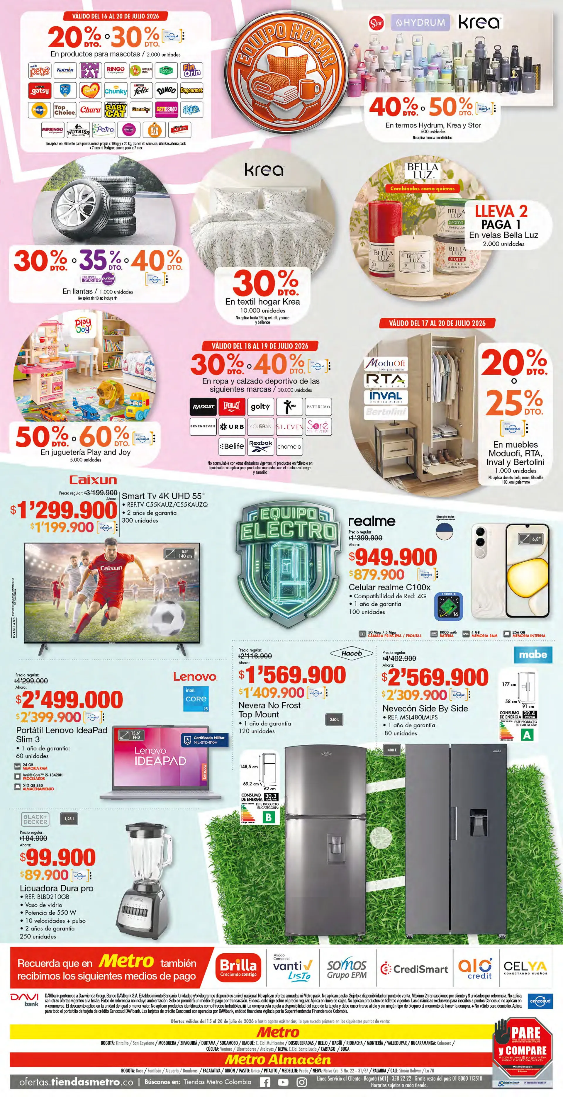 Catalogo de Metro Ofertas 15 de julio al 20 de julio 2026 - Pag 8