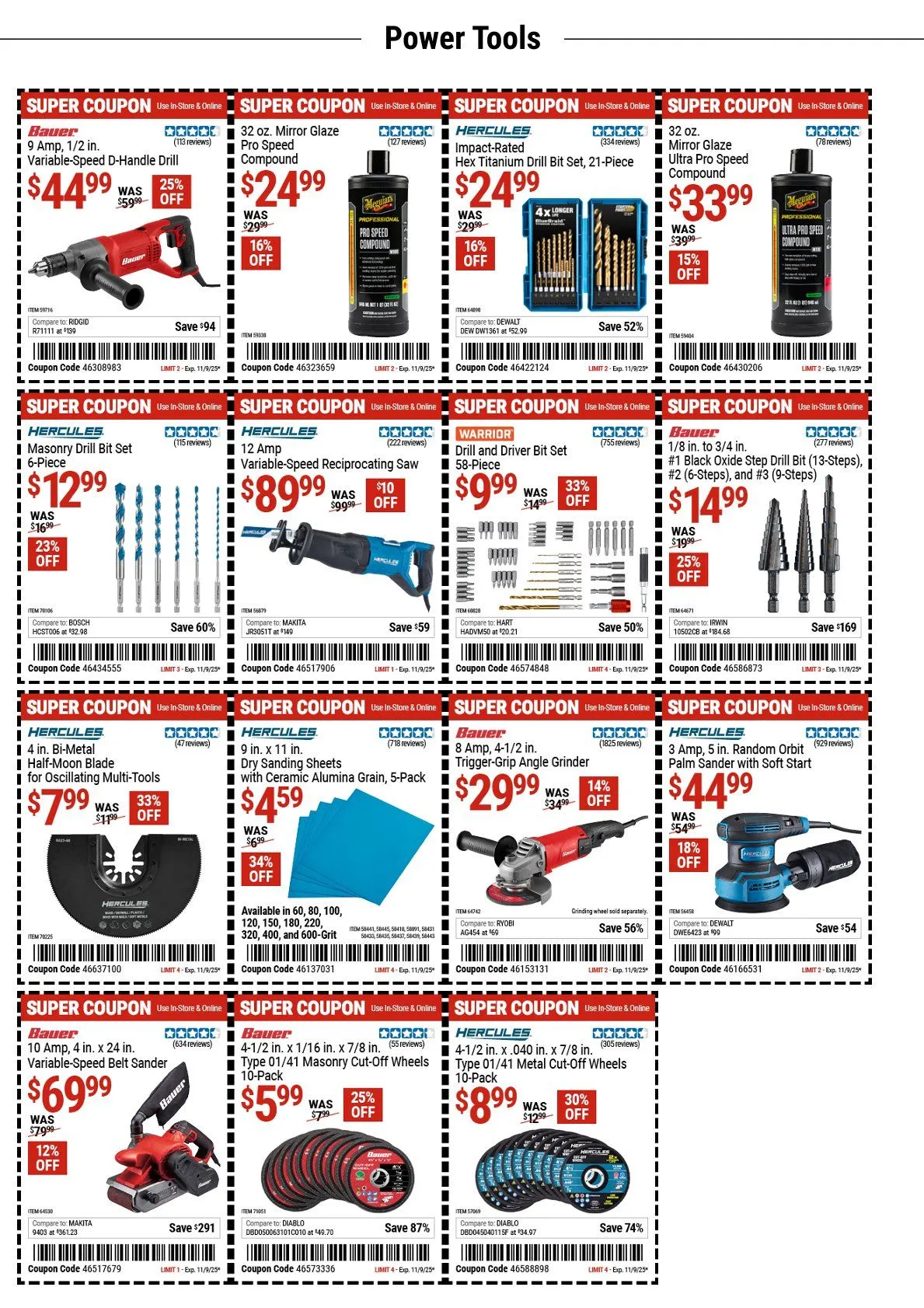 Weekly ad Harbor Freight Sales from October 28 to November 9 2025 - Page 8