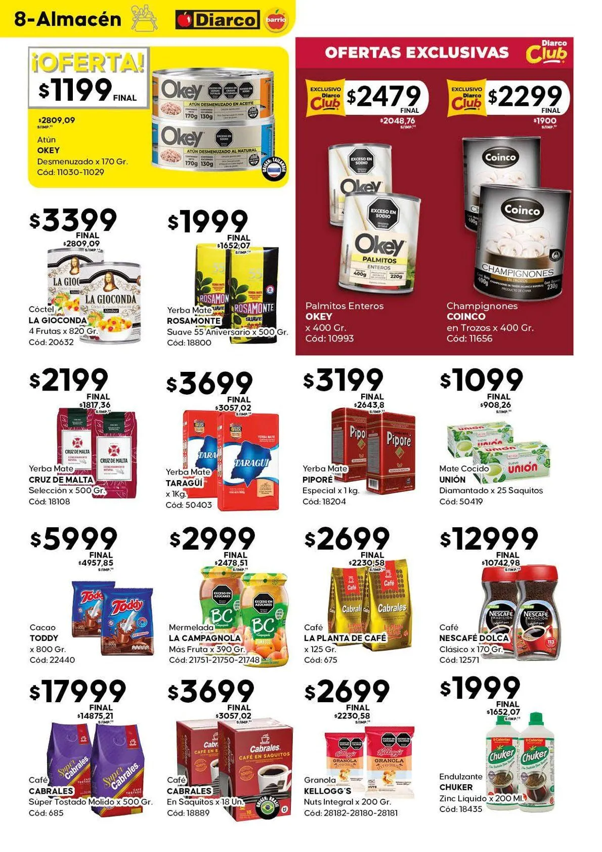 Ofertas de Ofertas Diarco 1 de septiembre al 5 de septiembre 2025 - Página 8 del catálogo