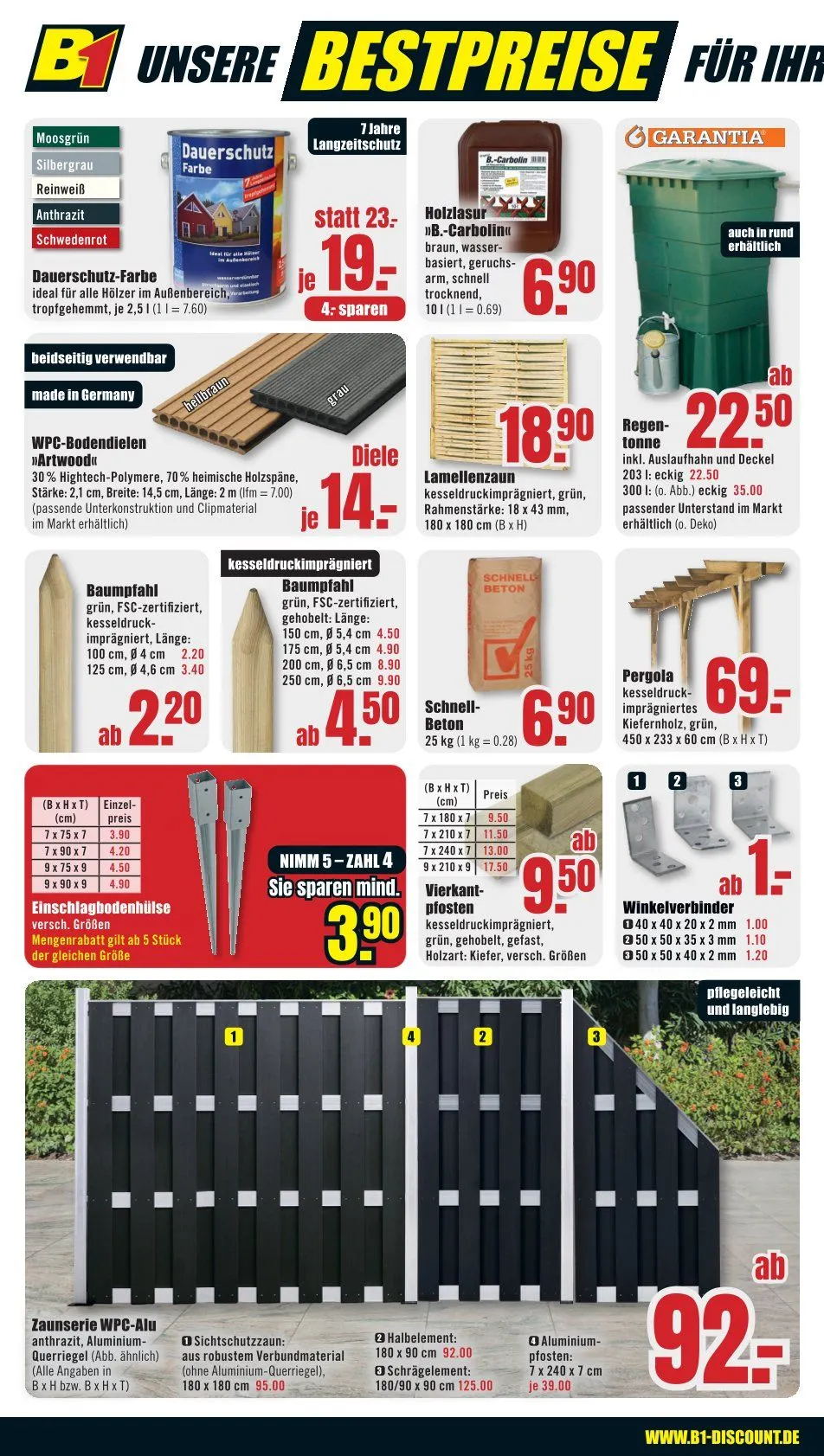 B1 Discount Baumarky Angebote von 12. April bis 17. April 2025 - Prospekt seite 8