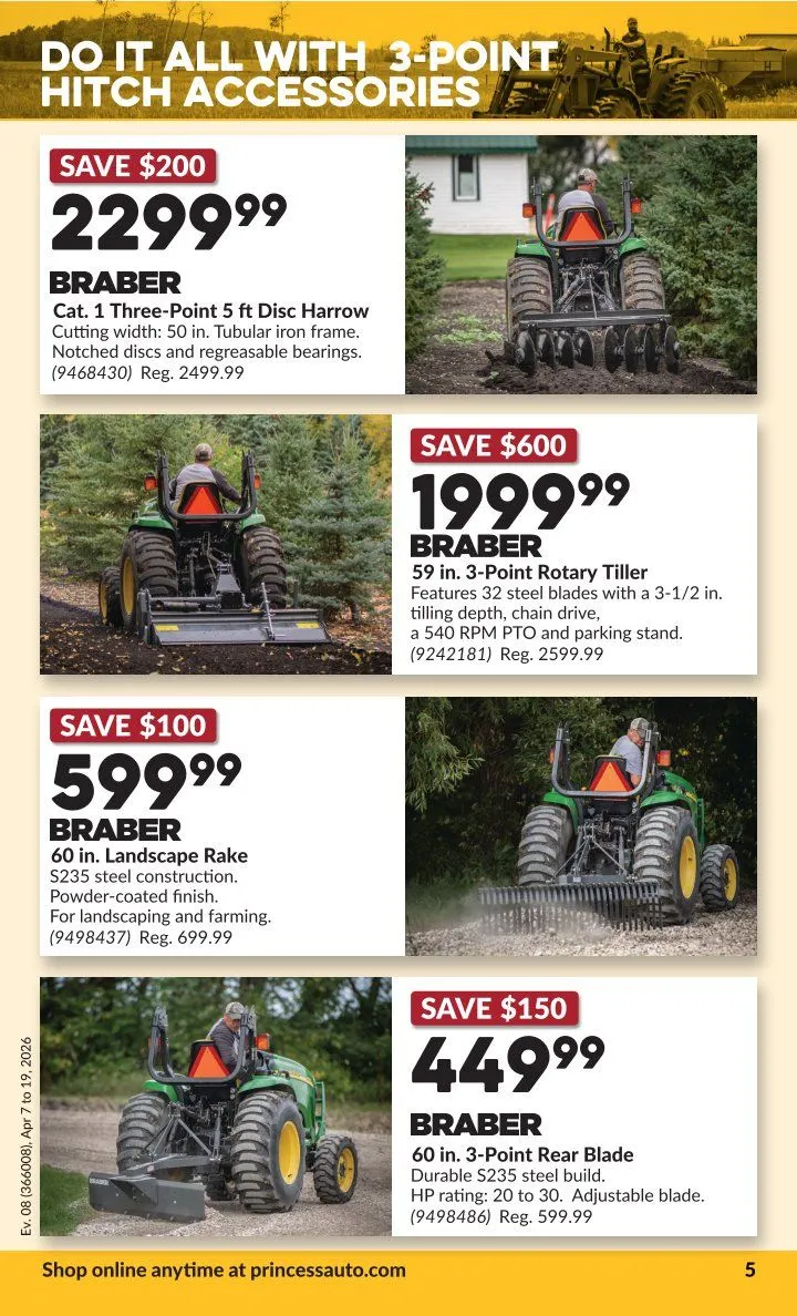 Princess Auto Sales from April 7 to April 19 2026 - flyer page 8