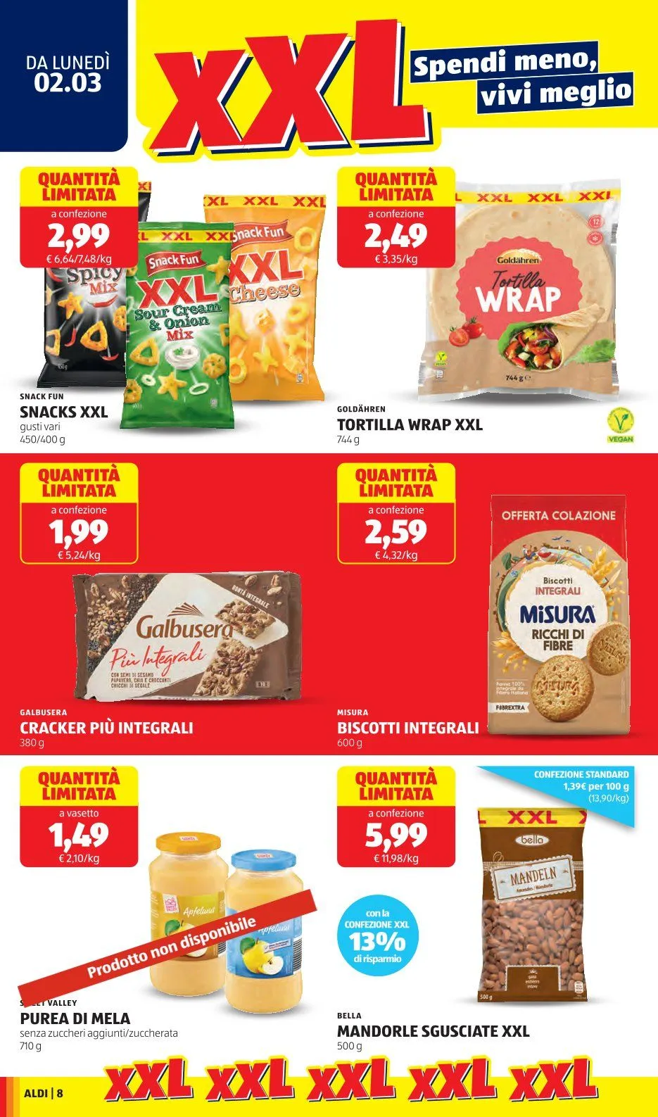 Volantini Aldi da 2 marzo a 8 marzo di 2026 - Pagina del volantino 8