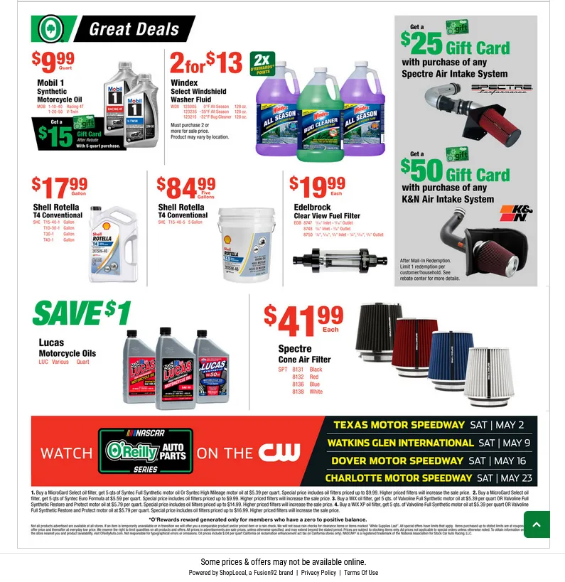 Weekly ad  O'Reilly Auto Parts Sales from April 29 to May 26 2026 - Page 8