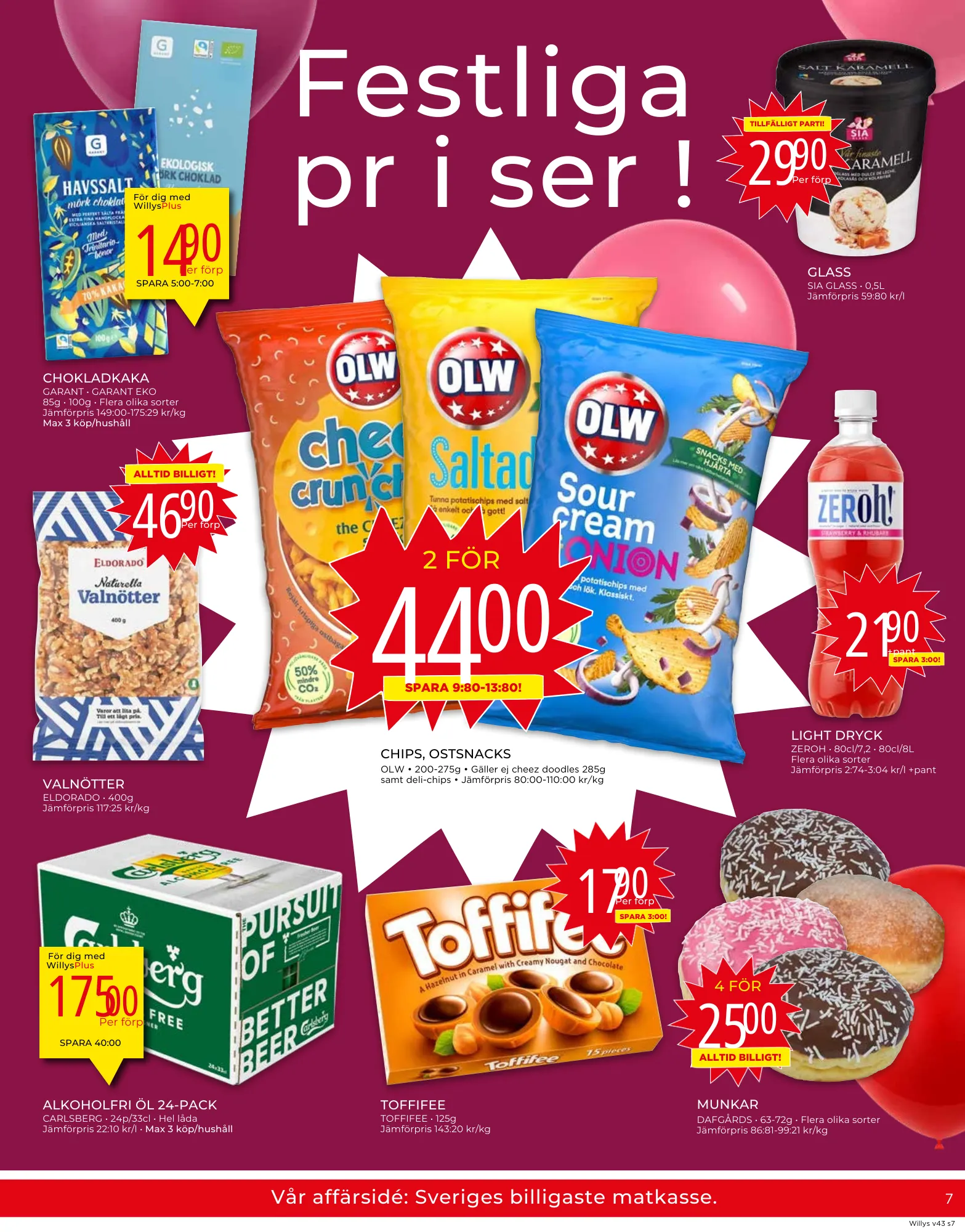 Willyss specialerbjudanden från 21 oktober till 27 oktober 2024 - Reklamblad sidor 7