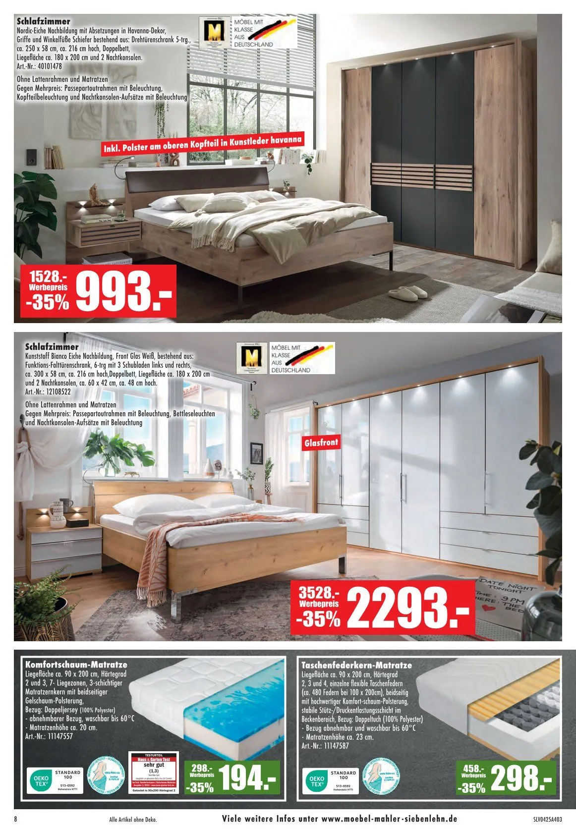 Möbel Mahler Prospekt von 1. April bis 29. April 2025 - Prospekt seite 8