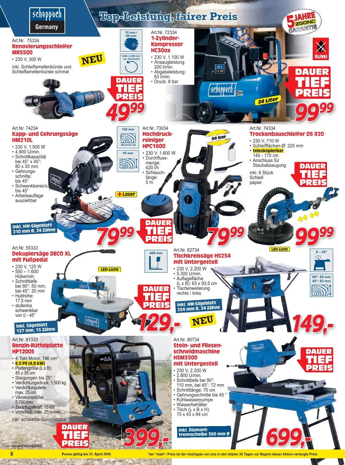 Zgonc Prospekte  von 13. April bis 27. April 2026 - Flugblätt seite  8