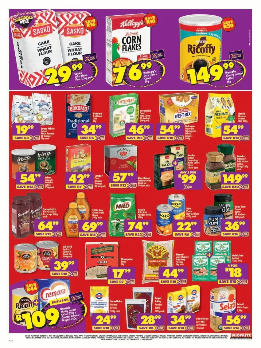 Shoprite Sales from 22 June to 12 July 2026 - Catalogue Page 8