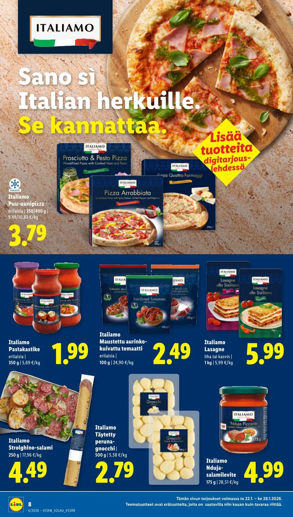  Lidl  voimassa alkaen 22. tammikuuta - 25. tammikuuta 2026 - Tarjouslehti sivu 8