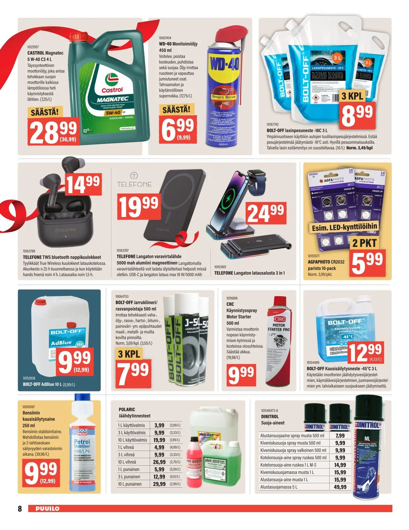 Puuilo Tarjoukset voimassa alkaen 24. marraskuuta - 7. joulukuuta 2025 - Tarjouslehti sivu 8