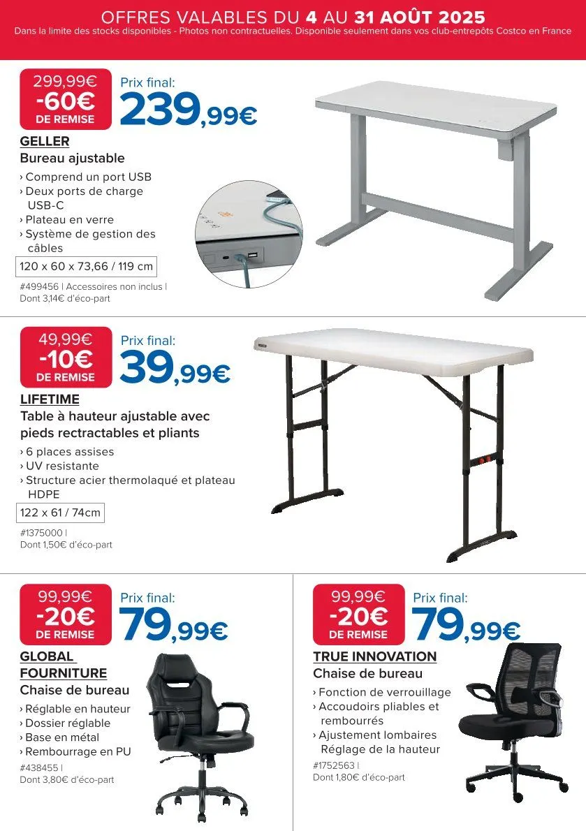 Catalogues Costco du 4 août au 31 août 2025 - Catalogue page 8