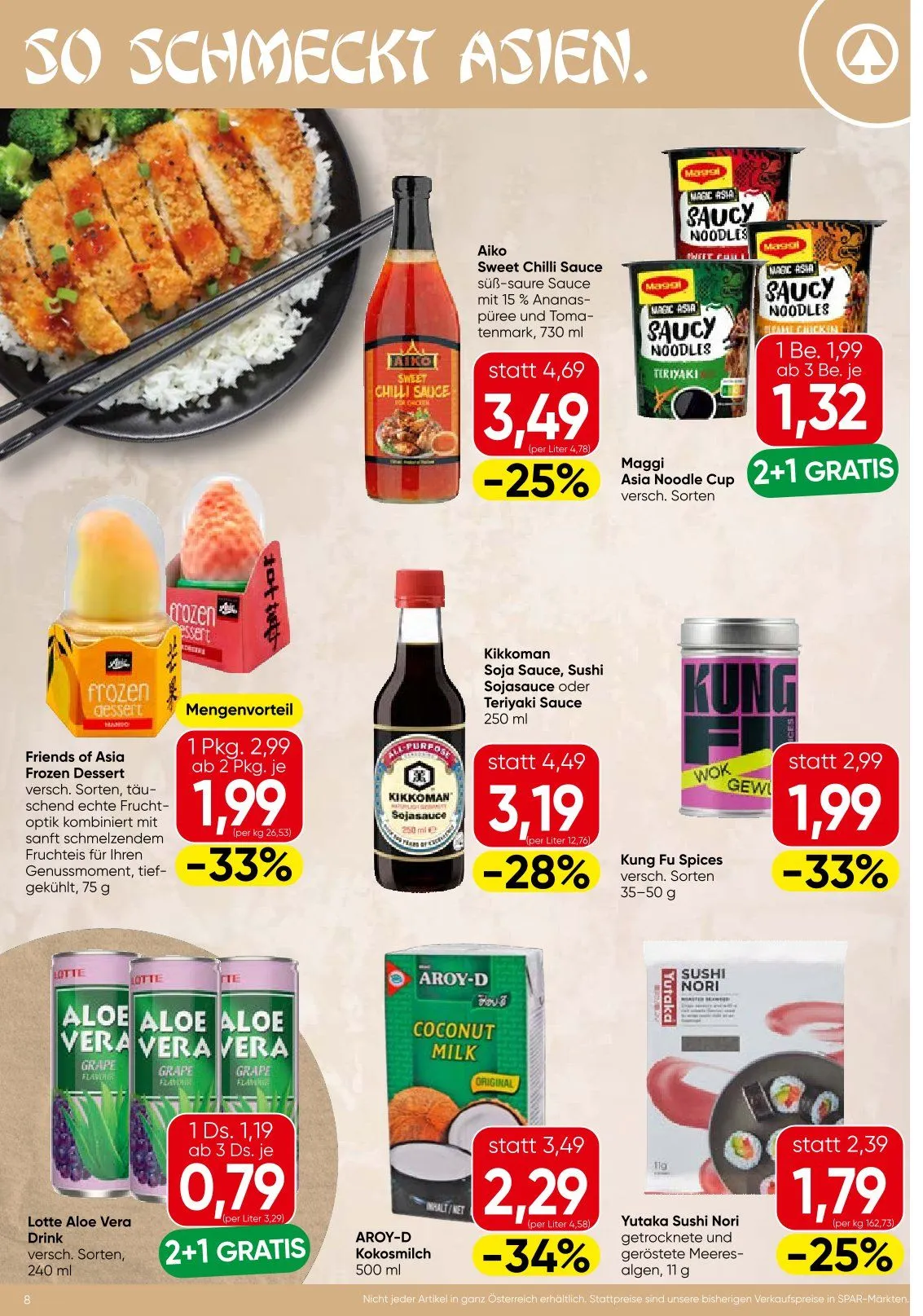  SPAR Prospekte von 21. Mai bis 2. Juni 2026 - Flugblätt seite  8