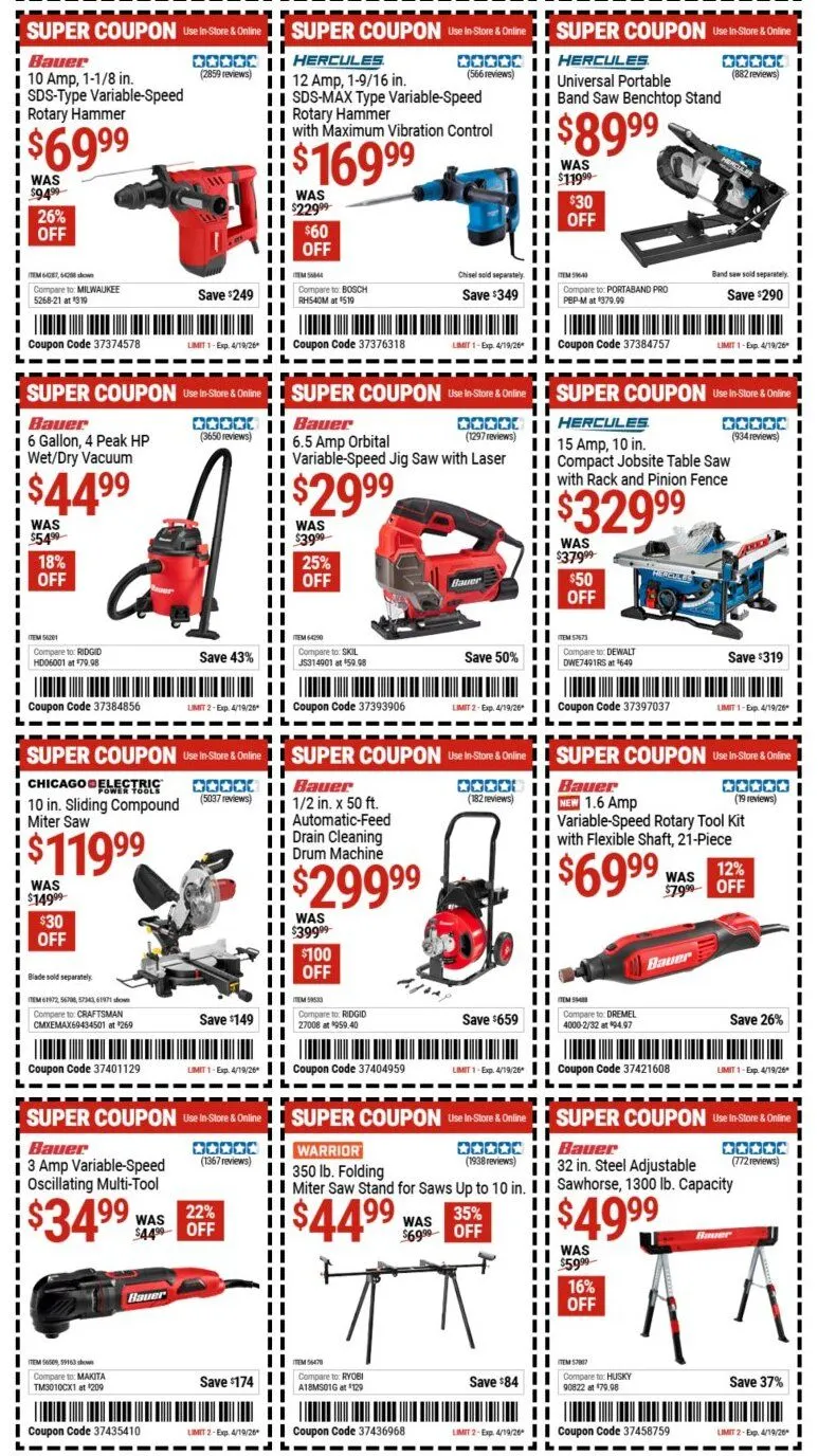Weekly ad Harbor Freight weekly ads from April 13 to April 19 2026 - Page 8