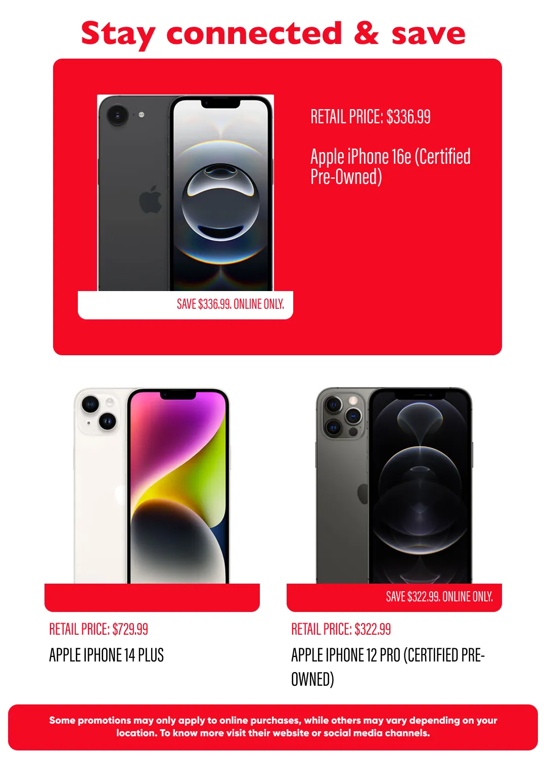 Weekly promotion Verizon Sales spanning from April 1 to April 20 2026 - Page 8 for Catalogue 365