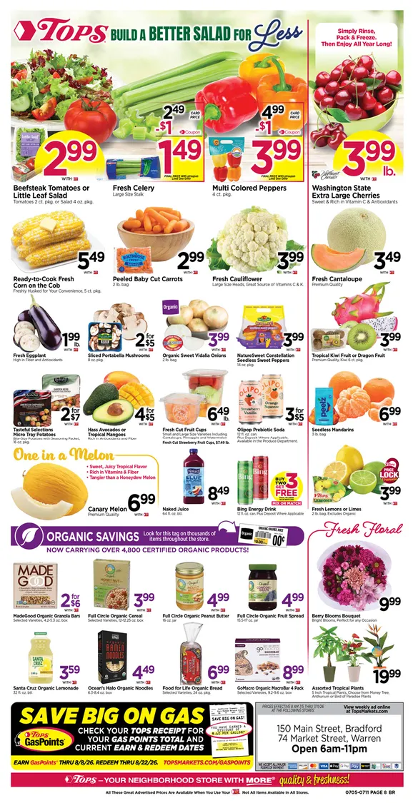 Weekly ad Tops Friendly Markets Sales from July 5 to July 11 2026 - Page 8