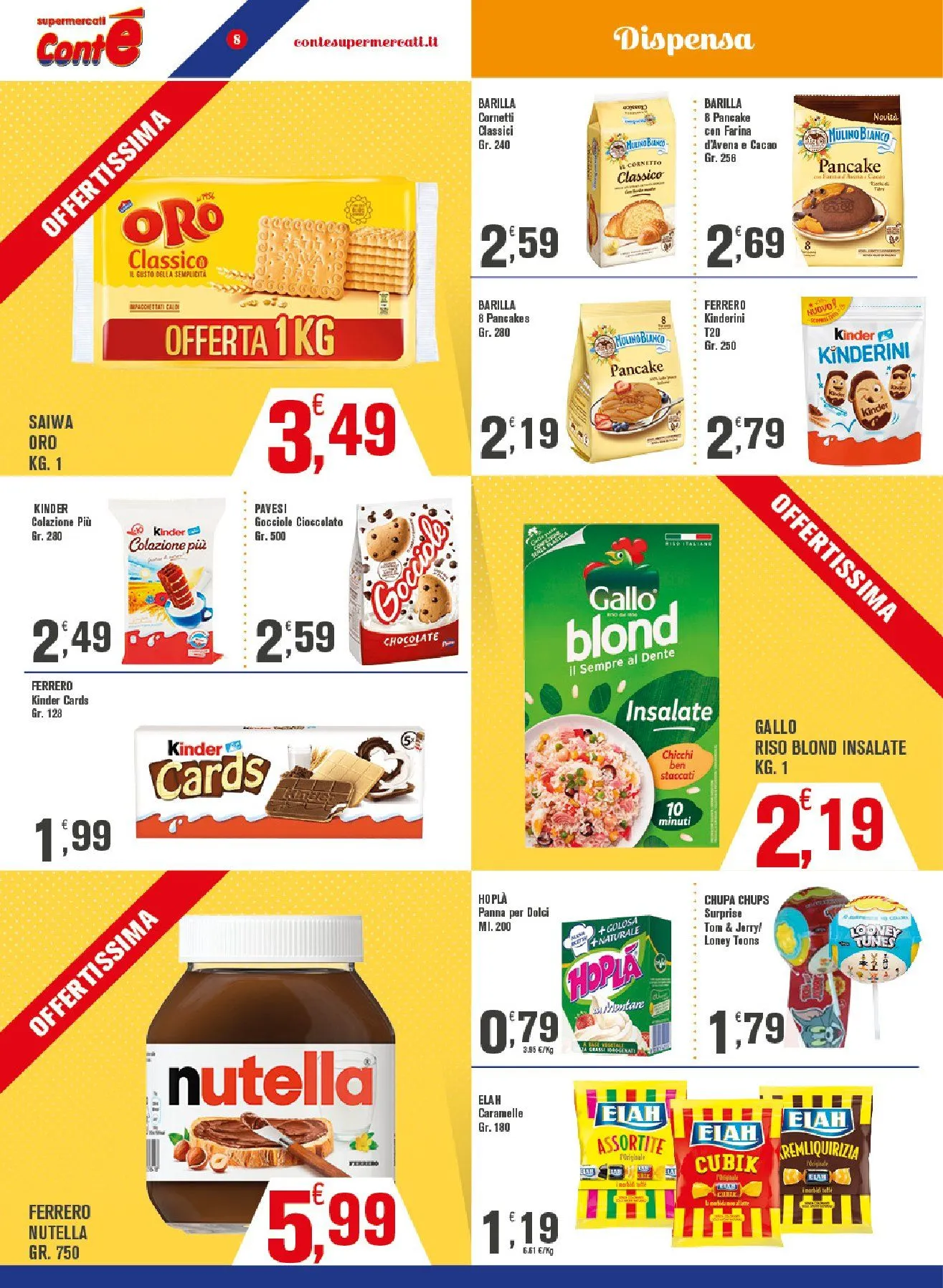Volantini Conte Supermercati da 10 luglio a 20 luglio di 2025 - Pagina del volantino 8