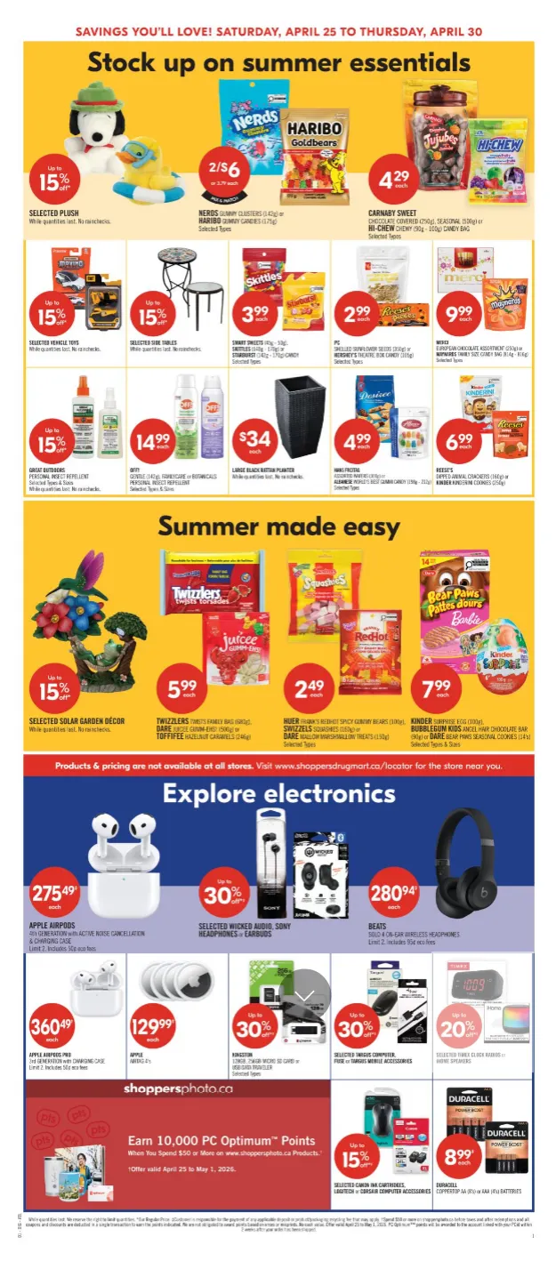 Shoppers Drug Mart Sales from April 25 to April 30 2026 - flyer page 8