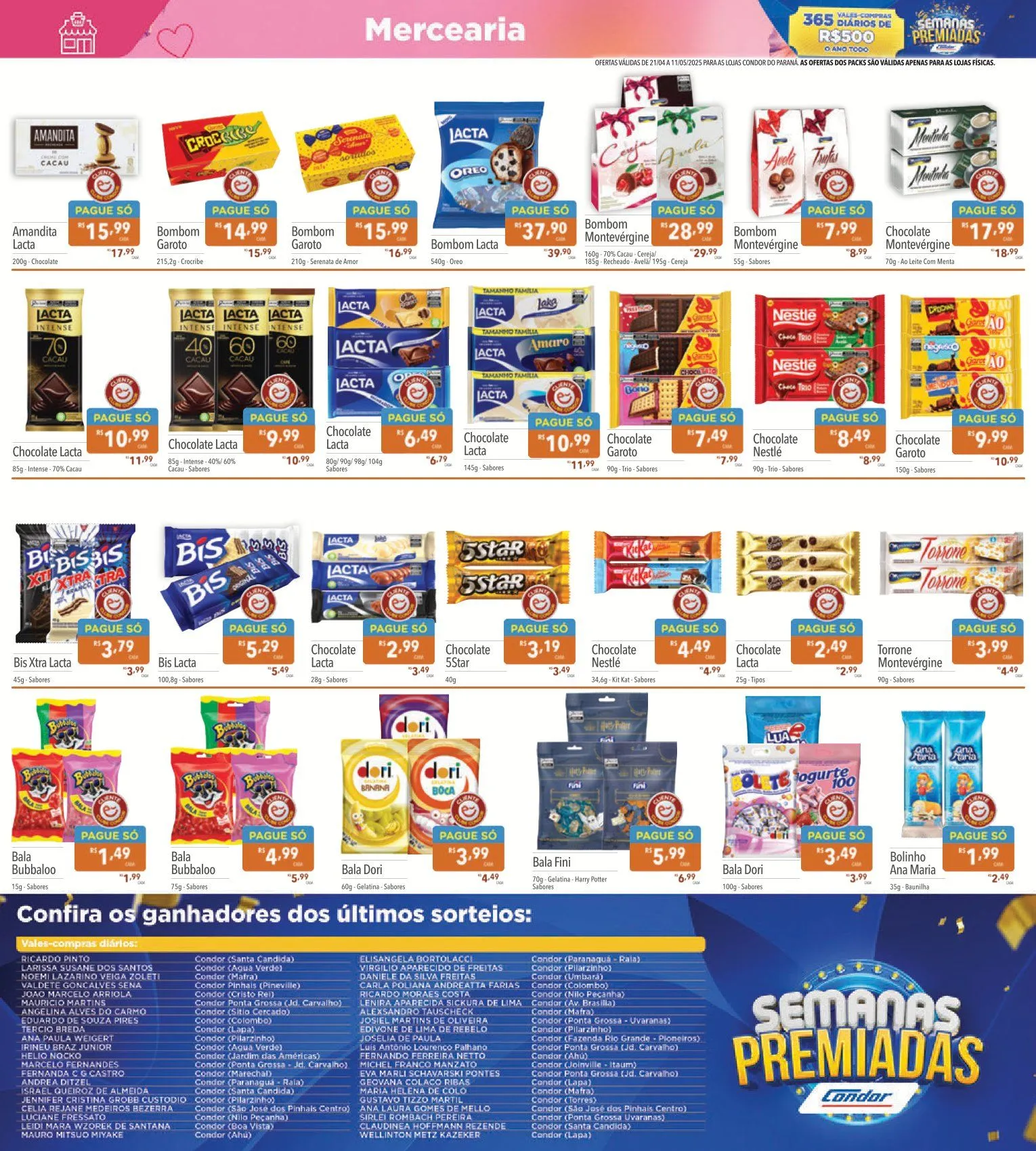 Encarte de Folhetos Supermercados Condor 21 de abril até 14 de maio 2025 - Pagina 8