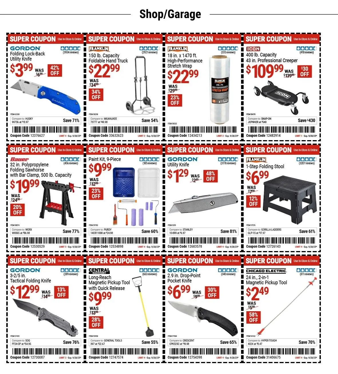 Weekly ad Harbor Freight  Sales from September 15 to September 28 2025 - Page 8