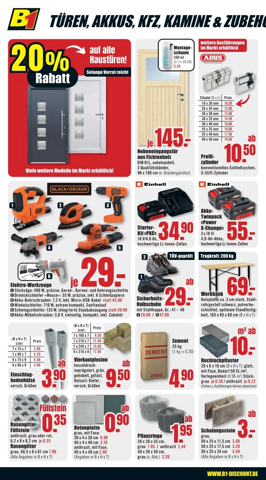 B1 Discount Baumarkt Prospekte von 1. November bis 7. Oktober 2025 - Prospekt seite 8