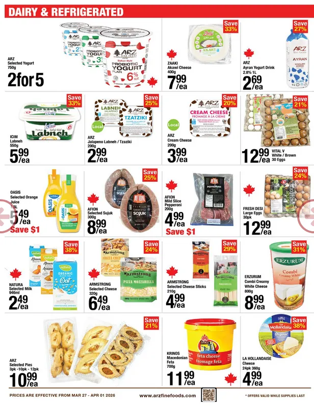 Arz Fine Foods Sales from March 27 to April 1 2026 - flyer page 8